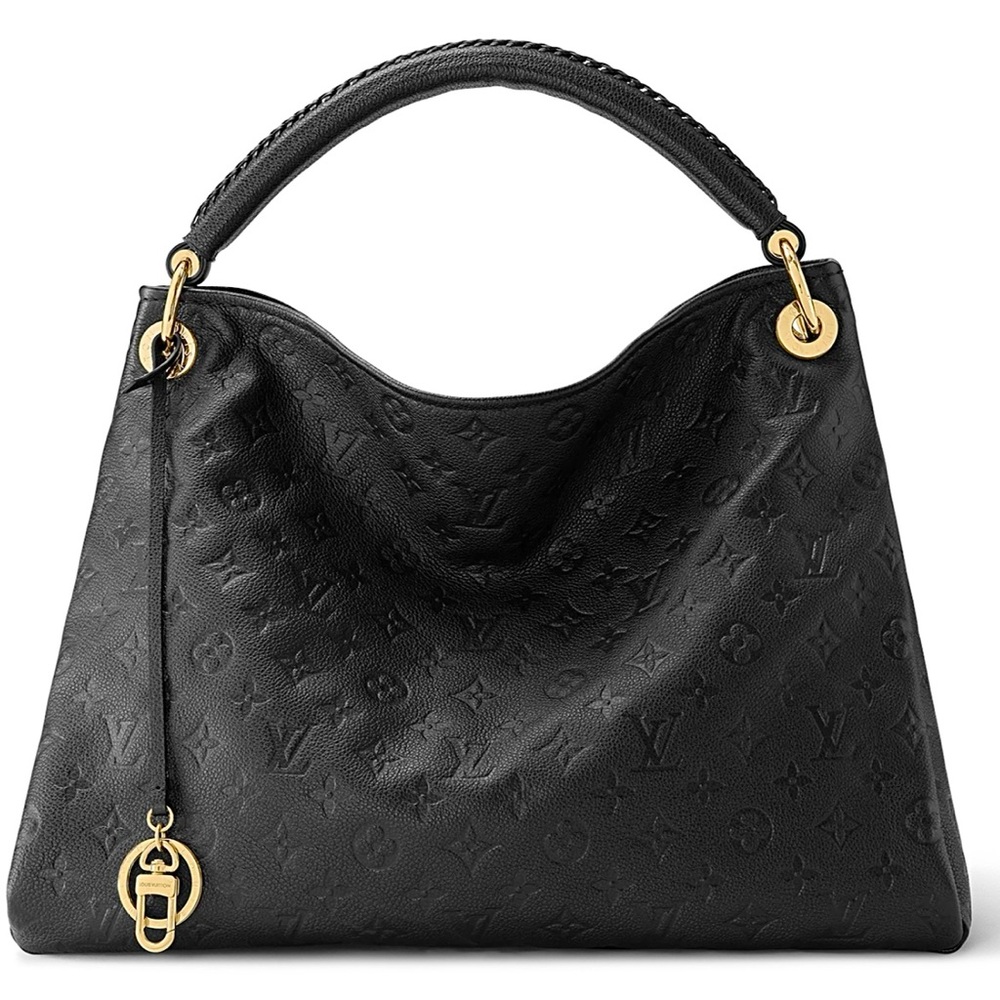 BRAND NEW Louis Vuitton Artsy MM Noir Monogram Empreinte Black Leather Bag